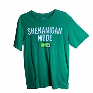 Lucky Too Shenanigan Mode Green T Shirt